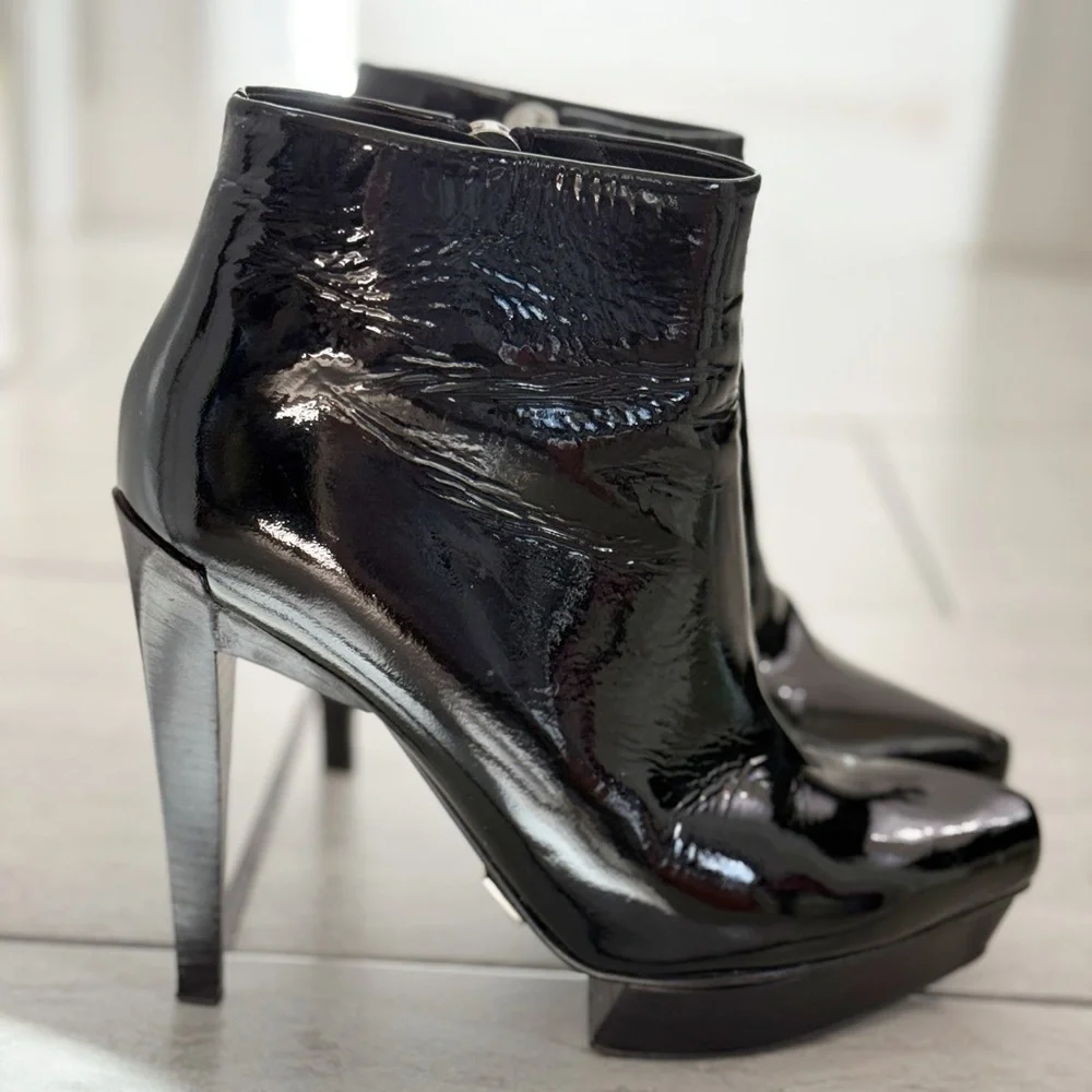 Michael Kors Collection - Patent Leather Platform Ankle Bootie - size 38 - EUC - Picture 9 of 15